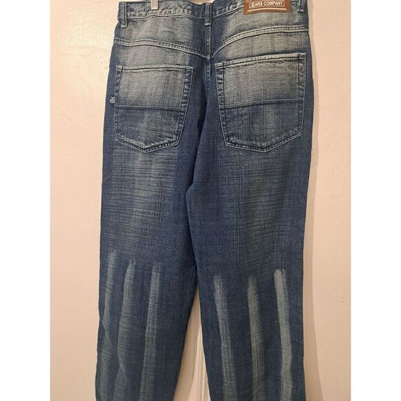 Focus vintage Mens Size 34×32 Baggy Grunge Y2k Look Jeans Denim Blue - Picture 6 of 9